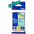 Brother TZE741 Nastro Laminato, 18 mm, Nero/Verde