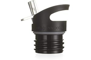 onegreenbottle Jedna zielona butelka nowa czarna czapka Quench Cap sportowa bez BPA/BPS wolna od toksyn, super szybka, szczelna, słomkowa nasadka do metalu