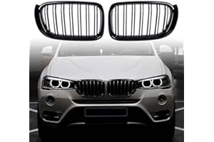 BESIDE_AUTO Calandre avant de rechange pour X3 Series F25 2015-2017 X4 Series F26 – Noir brillant