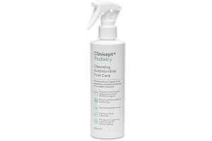 CLINISEPT PLUS Clinisept Podiatry Spray 250ml - Hypochlorous Acid Spray - Alcohol-Free, pH-Neutral Skin Cleanser for Visibly Clean Feet - Foot Care for Pre, During & Post Procedure Hygiene - With Trigger Application