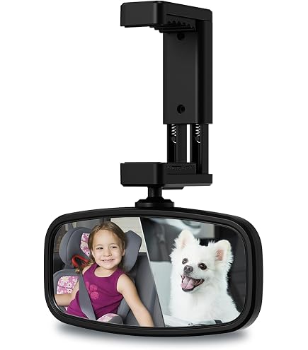 Sedile Posteriore Per Bambini Con Telecamera E Schermo Diviso 6,86'' HD 720P – Supporta CarPlay E Android Auto, Visione Notturna E Rotazione 360°, Con Ventosa E SD 64GB