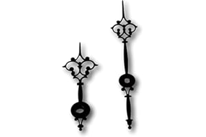 Uhren Pevak® Uhrzeiger Schwarz 65mm/53mm passend für Junghans W838 W817 Quarz Zeiger mit Eurolochung (01130/7)