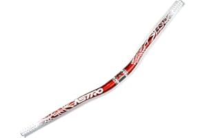 GRTE Guidon de vélo de Montagne Guidon de vélo léger XC/DH Speed Dirt Bar Bicycle Riser Bar Extra Long 31.8mm 720mm/780mm Guidon coloré,Rouge,31.8 * 780mm