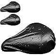 YHT 3 Pack Waterproof Bike Seat Rain Cover, Water and Dust Resistant Bike Saddle Cover with Elastic, Water Proof and Dust Proof, for Journey and Travel, Black.