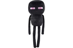 Mattel Minecraft - Peluche Personaggio Enderman, soffice peluche ispirato al videogioco Minecraft, regalo da collezione per bambini e fan, giocattolo per bambini, 3+ anni, HLN11