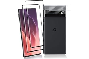 Carantee Schutzfolie für Panzerglas für Google Pixel 6 Pro, 2 Displayschutz + 2 Kameraschutz, 9H Härte Kratzfest Schutzglas Folie, Sensitive Touch, Pixel 6 Pro HD Klar Fingerabdruck Panzerglasfolie