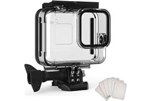 F1TP Waterproof Case for Go Pro Hero 8 Black,196Ft Protective Underwater Dive Housing Shell with Bracket and 1/4”Screw for Go Pro (case for go pro 8)