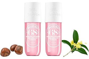 DOLA22G 2 piezas Brazilian Parfum Crush Perfume Fragrance Body Mist Brazilian Body Splash para mujeres, spray de larga duración para el cabello, niebla corporal, Eau de Toilette Hidrata la piel