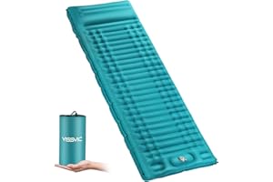 Yissvic Esterilla isotérmica autoinflable para dormir, resistente al agua, colchón de aire al aire libre para senderismo y camping
