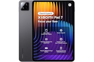 ‎XIAOMI XIAOMI Pad 7 Tablet, 11.2 Zoll, 8+256GB, Grau, 3.2K 144Hz Display, Snapdragon 7+ Gen 3, 8850mAh Akku, 45W TurboCharge, HyperAI, Quad-Lautsprecher, Nahtloses Desktop-ähnliches Erlebnis