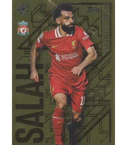 Topps Match Attax 2024-2025 - Mohamed Salah Liverpool - Carte Black Edge - NM