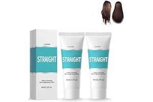 AEBDGDD 2024 Neue Protein Haarglättungscreme, Glattes Haar Glättungscreme, Glatte Haarcreme, Glätten und Pflegen 2-in-1 Effekt,3-Sekunden-Haarglättungscreme Mit Seiden Und Glanzeffekt Für Alle Haartypen (2PC)
