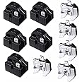 XIAOLONG Refrigerator Compressor Relay and Overload Kit 5 Sets,Refrigerator Starters QP2-4R7 4.7 Ohm 1 Pin Refrigerator PTC Starter Relays and 6750C-0005P Freezer Overload Protectors
