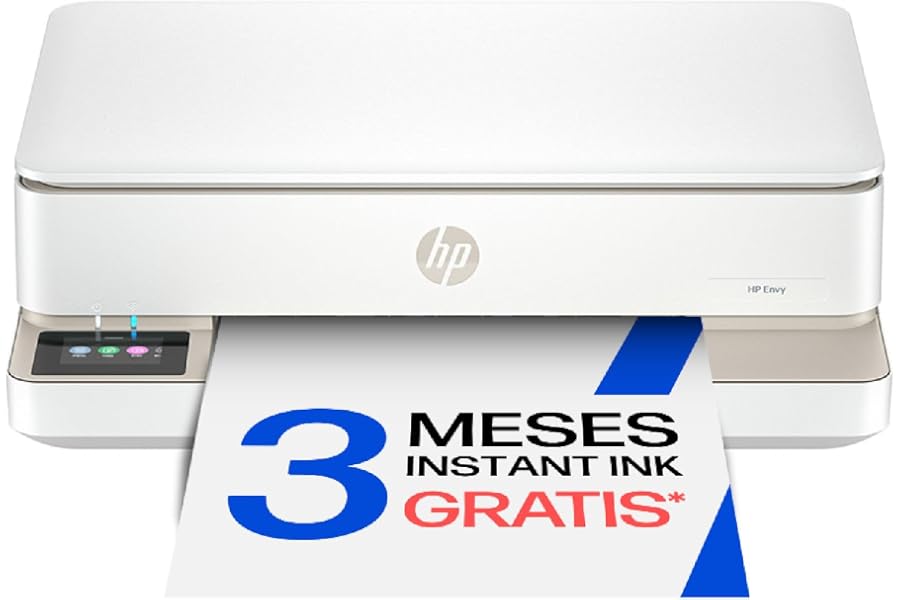 HP Envy 6120e 714L8B, Impresora multifunción de inyección de Tinta A4 a Color, Conexión Wi-Fi, Impresión a Doble Cara automát