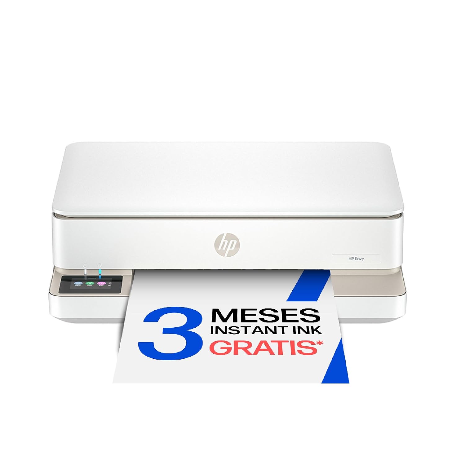 HP Envy 6120e 714L8B, Impresora multifunción de inyección de Tinta A4 a Color, Conexión Wi-Fi, Impresión a Doble Cara automática, hasta 10 ppm, 3 Meses de impresión Instant Ink, Blanca