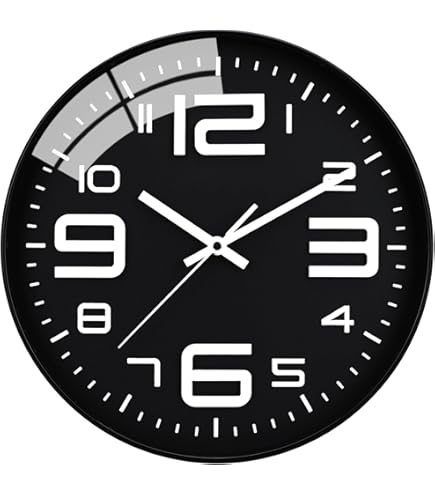 Klassieke radiogestuurde wandklok voor de Midden-Europese tijdzone (MEZ/GMT 1) met