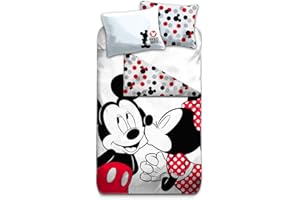 Aymax Minnie Disney - Juego de funda nórdica para cama individual