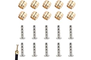 MANTOTO Olive and Barb Insert 10 Set Bike Hydraulic Disc Brake Hose Olive Connector Insert Set for Shimanos Avid Sram Bicycle Mountain Bike Replacement Part(Bh90)