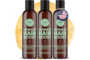 Moerie Ultimate Hair Growth Shampoo – For Longer, Thicker, Fuller Hair - Vegan Friendly Volumizing Products – Paraben & Silicone Free – All Hair Types – 8.45 fl oz, Triple Set