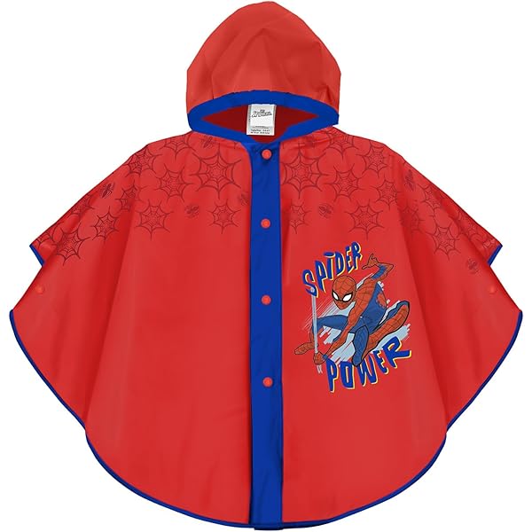 Impermeable Infantil De Batman Con Capucha – Grafito Y Logotipo – Para Niño Y Niña