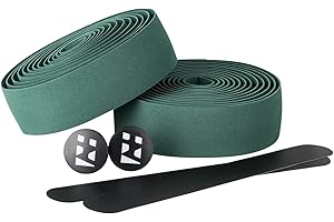 URBAN ZWEIRAD - Lenkerband - Rennrad Lenkerband inkl. Endstopfen und Klebestreifen - Lenkerband grün extra griffig - 2 x 200 cm x 3 cm - 3 mm Stärke