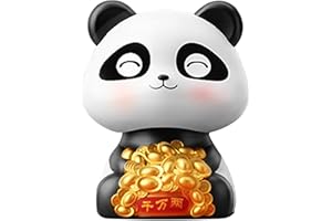 Meindin Décoration de Tableau de Bord de Voiture Panda - Figurines de Tableau de Bord | Énergie Solaire - Décoration Automatique de Tableau de Bord de Voiture