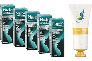 FAAR APO Nasivin Nasenspray Sparpack 5 X10 ml inkl. einer hochwertigen Handcreme Marke Faar-Apo