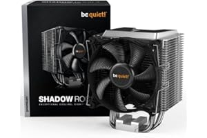 ‎BE QUIET! be quiet! Shadow Rock 3, CPU Kühler, 190W TDP, Shadow Wings 2 120mm PWM High-Speed Lüfter, Heatpipe Direct Touch (HDT)-Technologie, 5x 6mm Heatpipes, Single Tower, BK004