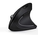 Jelly Comb 2.4G + Dual Bluetooth 4.0 Wireless Ergonomic Mouse, 1 to 3 Devices Rechargeable Mice with USB Receiver for…