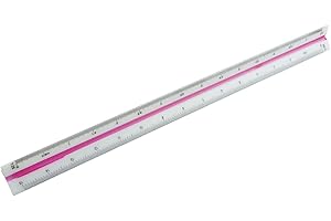 AWEHIRU Engineer, Architect Triangular Scale Ruler, 1:20, 1:25, 1:50, 1:75, 1:100, 1:125