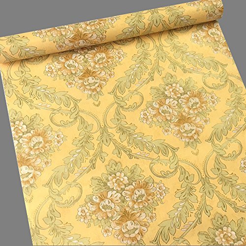 36 Off On Simplelife4u Yellow Damask Self Adhesive Shelf Drawer