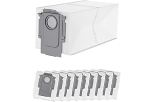 HAORUIFU Lot de 10 Sacs d'aspirateur pour Roborock Q Revo/Qrevo Pro/QrevoMaxV/Qrevo Curv/s8 MaxVUltra/S8Max Ultra/Qrevo Edge/Qrevo S/Qrevo Plus/QreVo Master/Orevo Slim, Accessoires Sac Poussière de Rechange.