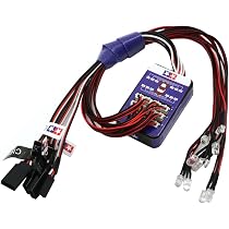 Kit LED 12 Feux Pour Voiture RC 1/10 – Clignotants, Phares, Feux Stop, Compatible AXIAL/Yokomo, 4,8-6V