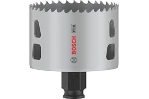 Bosch 1x PRO Multi Material Power Change Plus Hole Saw (for Softwood, Drywall, Ø 70 mm, Professional Accessory Rotary Drill/Drivers)