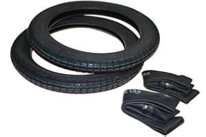 CITOMERX 2X Reifen und 2X Schlauch 2.75-16, Reifensatz für Simson Moped Mofa Habicht Spatz Sperber Star Schwalbe S35 S50 SR4-3 S70 S83 KR51/1