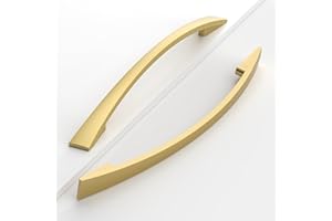 Coinkoly per mobili, oro spazzolato, 160 mm, distanza tra i fori, maniglie per armadi, maniglie per cucina, maniglie per cassetti, maniglie per ante di armadi, confezione da 10,CK-EU0013