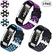 Produktbild Für Fitbit Charge 2 Armband, HUMENN Zwei-Farben Weich Silikon Ersatzarmband Smartwatch Sport Band für Fitbit Charge 2 Herzfrequenz Fitnessaufzeichnung, Klein 3 Farbes #1