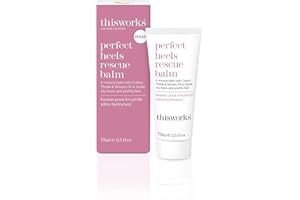 ‎THIS WORKS This Works Perfect Heels Rescue Balm, 75 ml — Natürliche Fußcreme mit ätherischen Ölen aus Baumwolldistel, Zitrone und Lavendel für rissige Fersen und trockene Haut