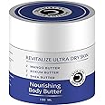 Dermistry Body Butter for Dry & Very Dry Sensitive Skin with Mango Shea Kokum Butter & Coffee, Moisturizing Deep Hydration Non-Sticky Absorbs Quickly Suits Men Women Winter & All Seasons 100 ml
