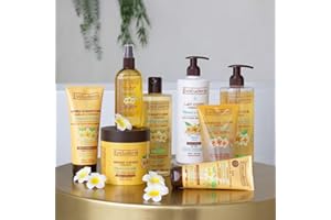 EVOLUDERM - Routine Hydratante 8 produits Corps & Cheveux + Tote Bag Offert - Monoï à la Folie - Ingrédients d'Origine Naturelle - Végan - Fabrication Française - Idée Cadeau