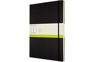 Moleskine - Cuaderno Clásico con Hojas Punteadas, Tapa Dura y Cierre Elástico, Tamaño A4 21 x 29.7 cm, Color Negro, 192 Hojas