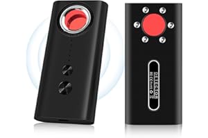 Nisanuki Detector de Cámara Espía, Camaras Oculta Detector Portátil Detector Antiespía GPS GMS Spy Finder Detector de señal RF Inalámbrico Detector para Hogar, Oficina, Hotel