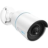 Reolink 5MP PoE CCTV Camera with Human/Vehicle Detection, IR Night Vision, IP67 Waterproof Time Lapse Audio Recording, RLC-51
