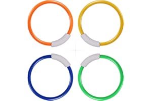 VReder Dive Sticks Pool Toys, Dive Rings Sticks Diving Torpedo for Swimming Underwater Pool Training Diving Game Training Swimming Fun Toys Gift for Kids (Diving Rings)