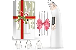 MOSEEN HEAL Aspiratore Punti Neri Vacuum Aspiratore Professionale per Rimozione Punti Neri, Comedone,Brufoli,Grasso, Pulitore dei Pori con 5 Livelli e 3 Teste