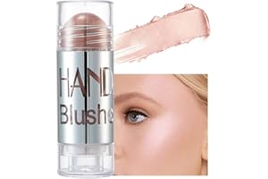 GL-Turelifes Blush Stick Blush Cream Lápiz de colorete hidratante, iluminador y recortador, colorete en barra que aumenta el brillo y el estado de ánimo El maquillaje de mejillas agrega brillo (#02)