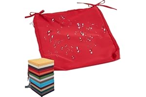uyeoco Housse de Coussin Exterieur 60x60/45x45/50x50cm Impermeable pour Salon De Jardin Housse de Coussin de Siège pour Canapés, Chaises, Terrasses et Jardins(6,45x45x5CM)