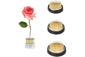 Bssowe 4 Stück Runder Blumenhalter Aus Kupfer, Flower Arrangement Tool, Blumenhalter Rund Ikebana, Ikebana Kenzan für Blumenarrangements Blumenläden Büros Gärten Teestuben (23mm/34mm/40mm/50mm)