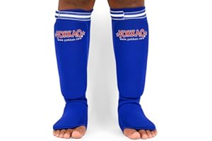 YOKKAO Matrix Shin Guards: Premium Microfiber Leather for Maximum Protection and Mobility - Best Shin Guards for Muay Thai, MMA, and Kickboxing