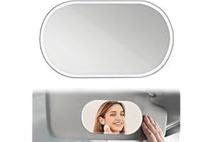 KIPTVO Car Sun Visor Vanity Mirror Cover for Vehicle Seats - HD Automotive Accessory